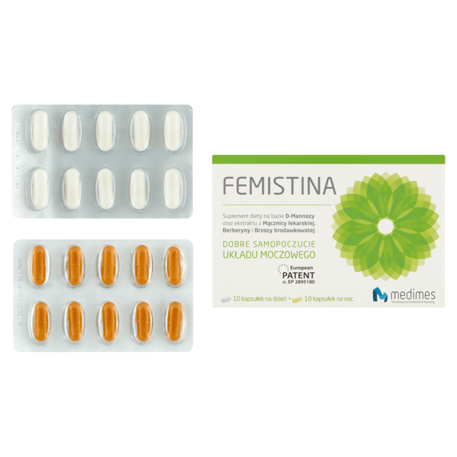 Femistina, 10 capsule de zi + 10 capsule de noapte