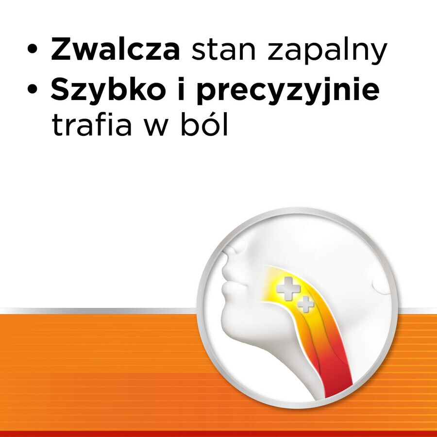 Strepsils Intensive portocale fără zahăr 8,75 mg, 24 pastile tari