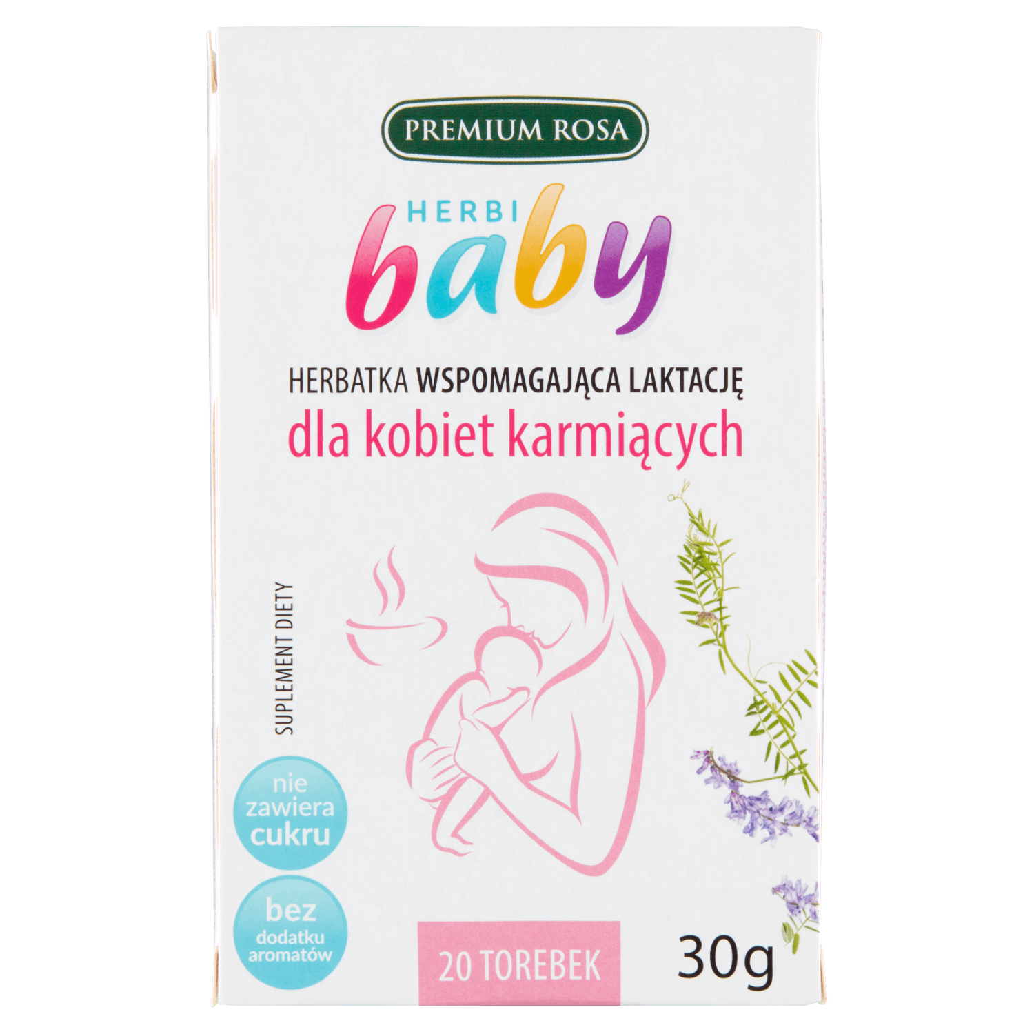 Premium Rosa Herbi Baby, ceai pentru susținerea lactației, 20 plicuri