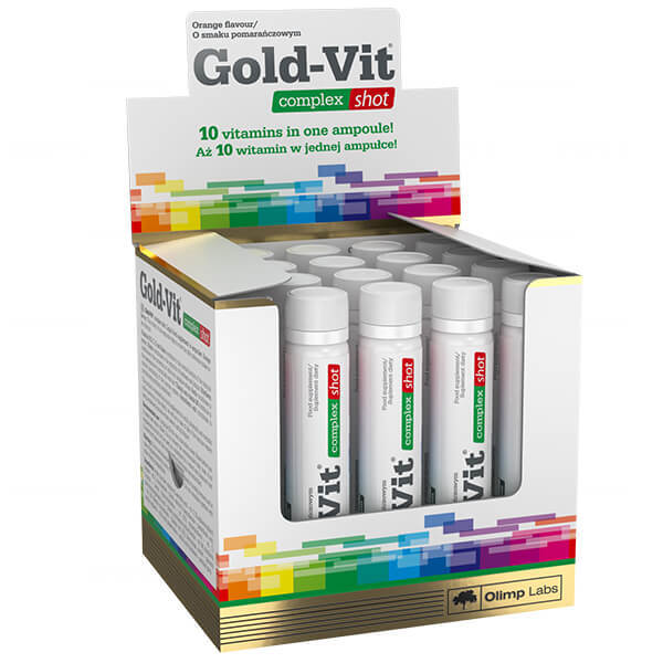 Olimp Gold-Vit Complex Shot, aromă de portocale, 25 ml