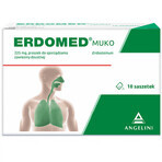 Erdomed Muko 225 mg, powder for oral suspension, 10 sachets