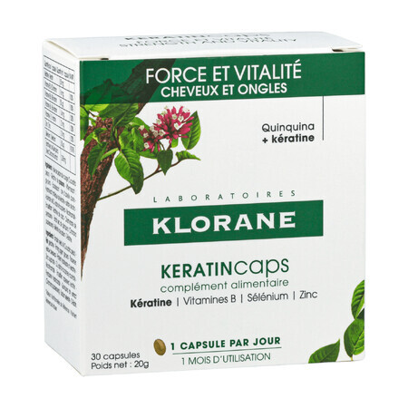 Klorane KeratinCaps, 30 cápsulas