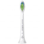 Philips, vârfuri de schimb pentru periuța de dinți sonică Sonicare W2 Optimal White, HX6064/10, alb, 4 bucăți