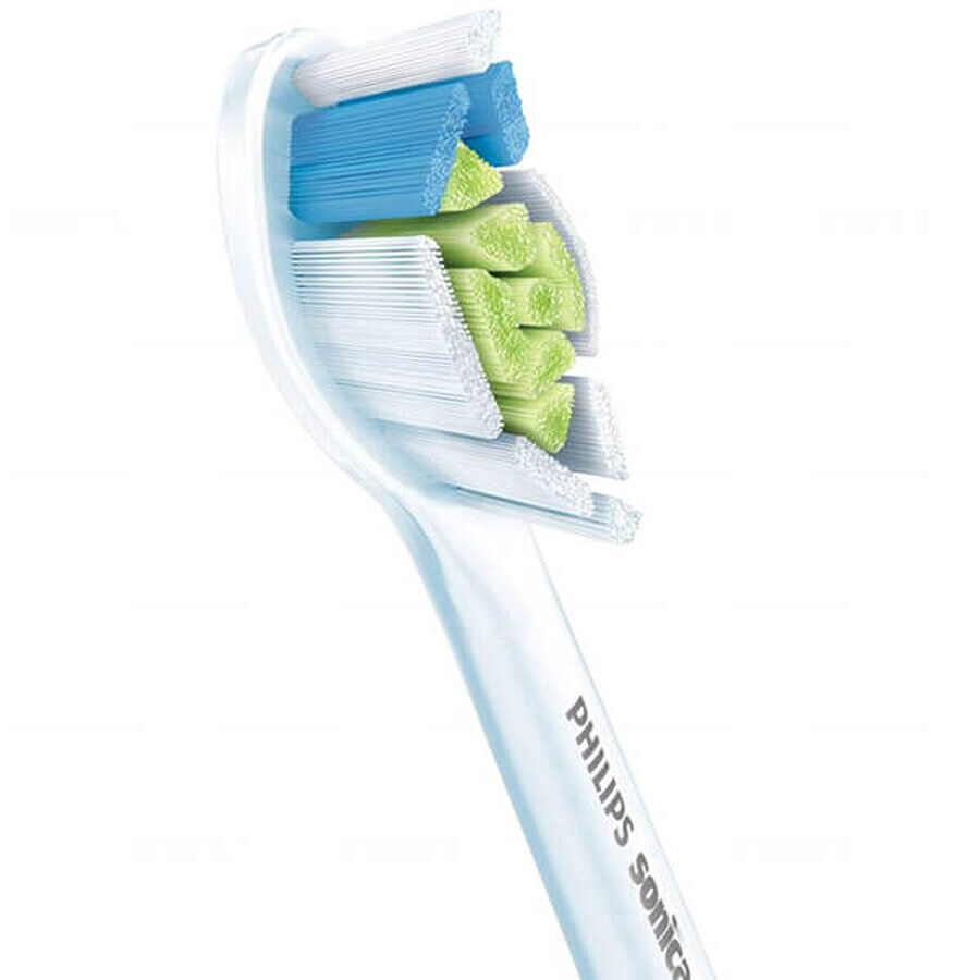 Philips, vârfuri de schimb pentru periuța de dinți sonică Sonicare W2 Optimal White, HX6064/10, alb, 4 bucăți