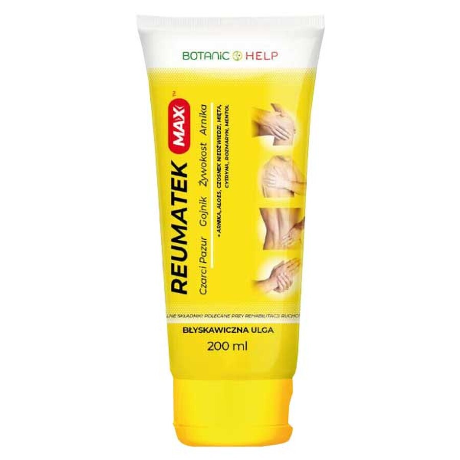 Botanic Help Reumatek Max, gel de masaj, 200 ml