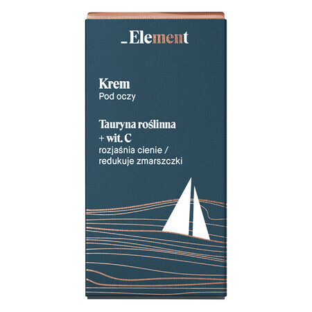 Element Men, cremă de ochi cu efect de reducere a strălucirii, taurină vegetală + vitamina C, 30 ml