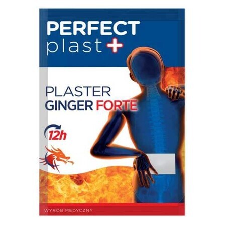 Perfect Plast+ Ginger Forte, tencuială de încălzire, 12 cm x 18 cm, 1 buc