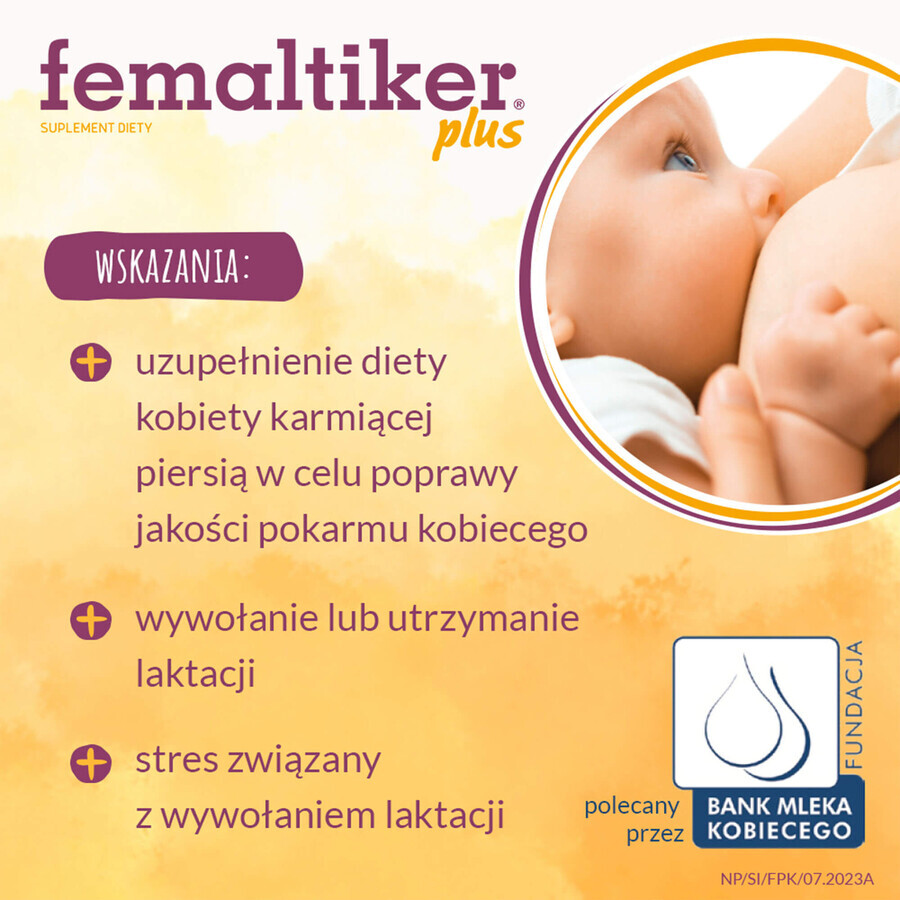 Femaltiker Plus, aromă de caramel, 12 pliculețe