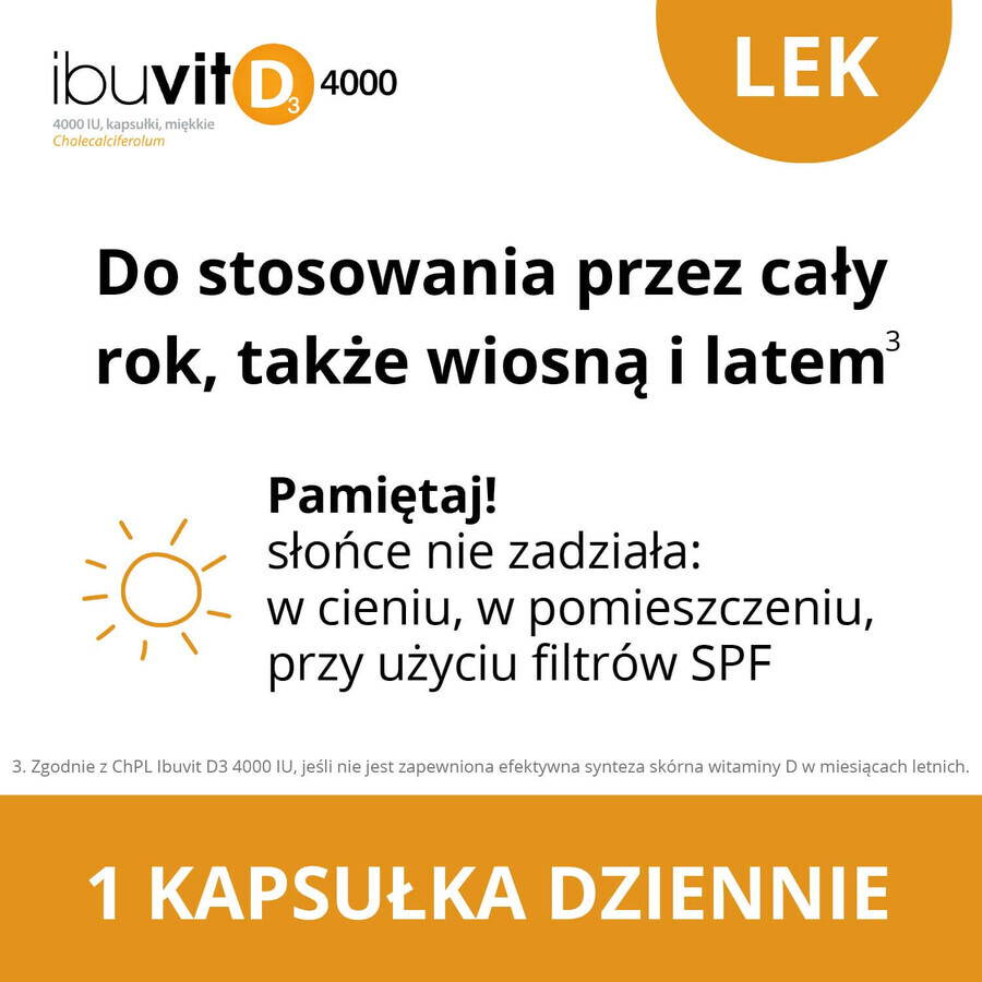 Ibuvit D3 4000 UI, 30 gélules