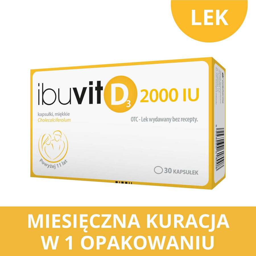 Ibuvit D3 2000 UI, 30 gélules