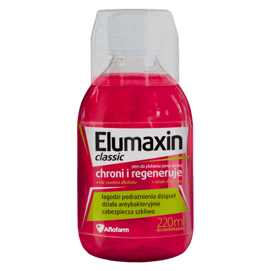 Elumaxin Classic, apă de gură, protecție și regenerare, 220 ml