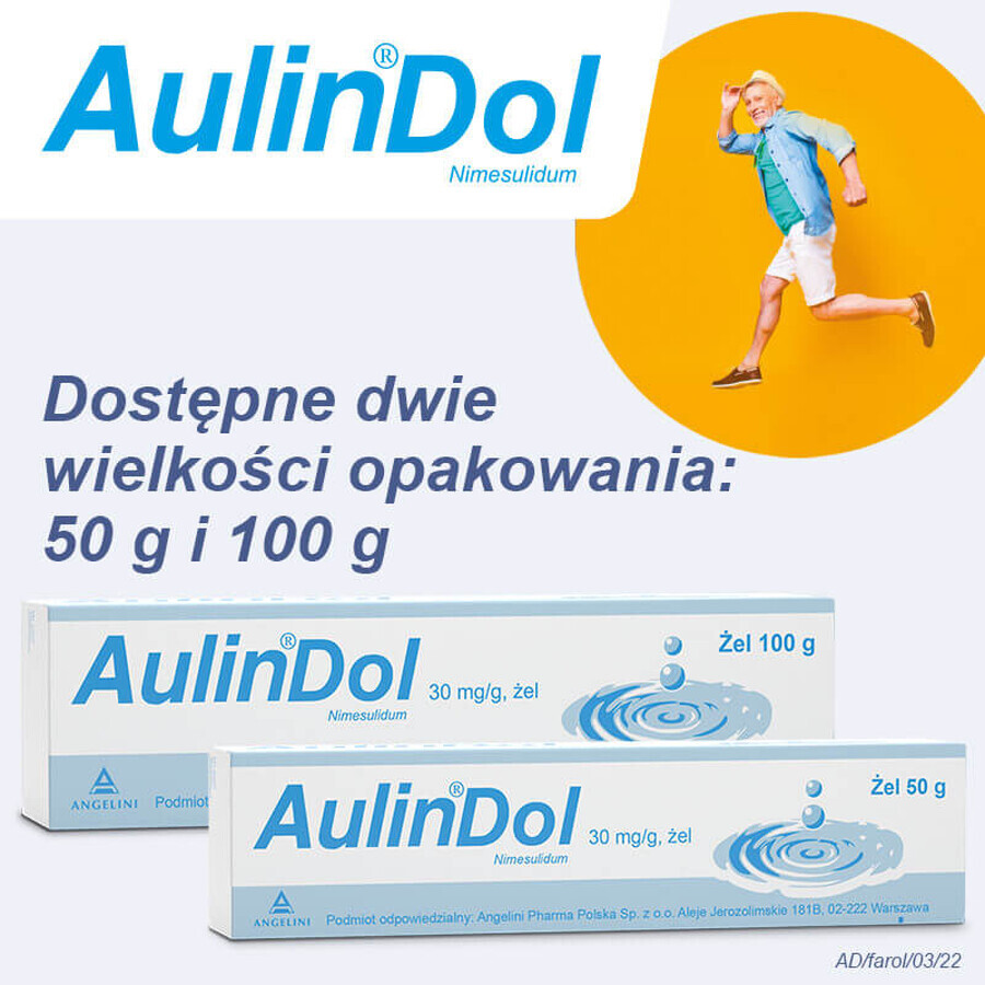 AulinDol 0,03 g/g, gel, 50 g