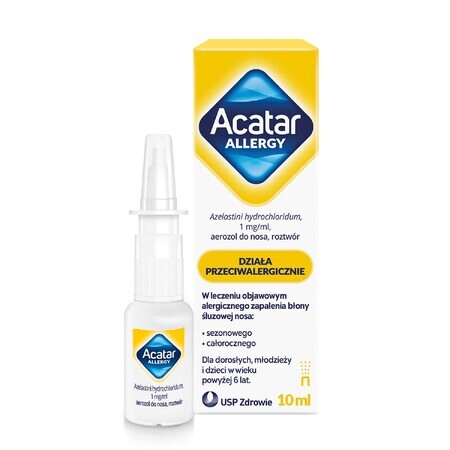 Acatar Alergie 1 mg/ml, spray nazal, soluție, 10 ml