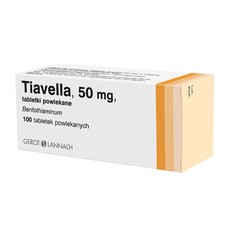 Tiavella 50 mg, 100 comprimés pelliculés