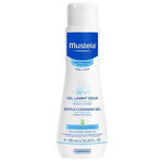 Mustela Bebe Enfant My Baby Bag set, gel lavant, 200 ml + crème visage, 40 ml + crème à langer, 50 ml + lingettes humides, 25 pièces