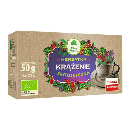 Dary Natury Circulație, ceai organic, 2 g x 25 pliculețe