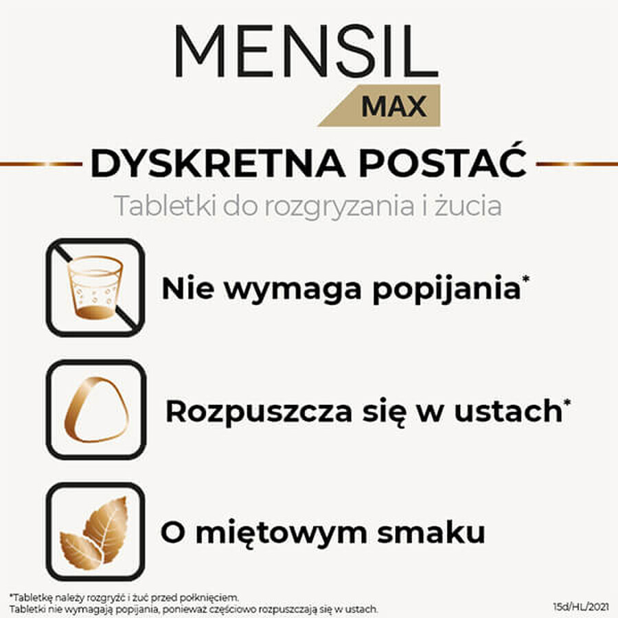 Mensil Max 50 mg, 2 compresse masticabili