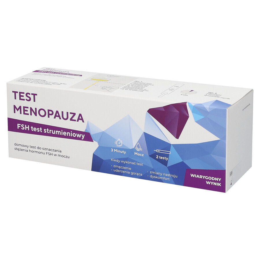 Diather Test Menopauză, test la domiciliu pentru detectarea FSH în urină, 2 unități