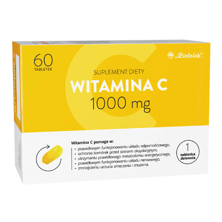 Ziołolek Vitamina C 1000 mg, 60 comprimate