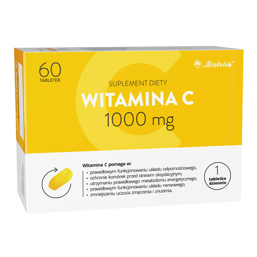 Ziołolek Vitamina C 1000 mg, 60 comprimate