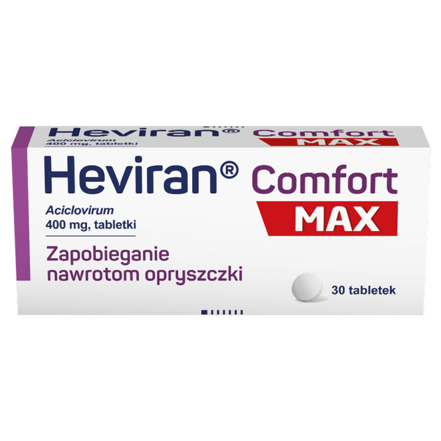 Heviran Comfort Max 400 mg, 30 compresse 