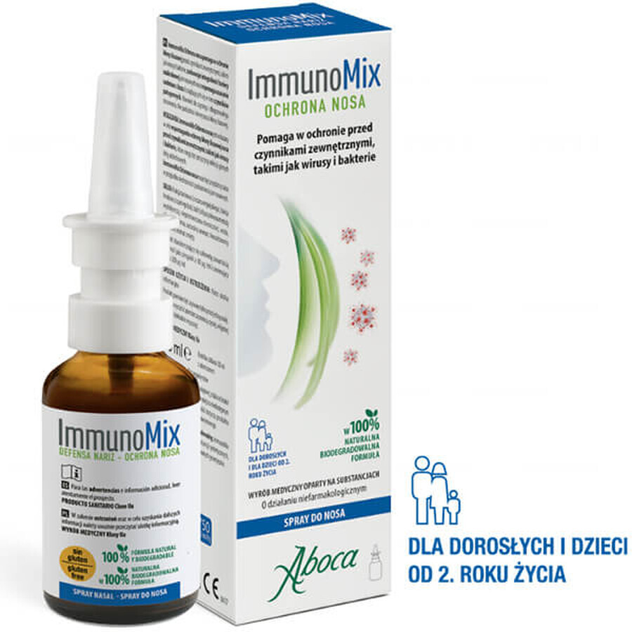 ImmunoMix Nose Protection, spray nasal para adultos y niños a partir de 2 años, 30 ml