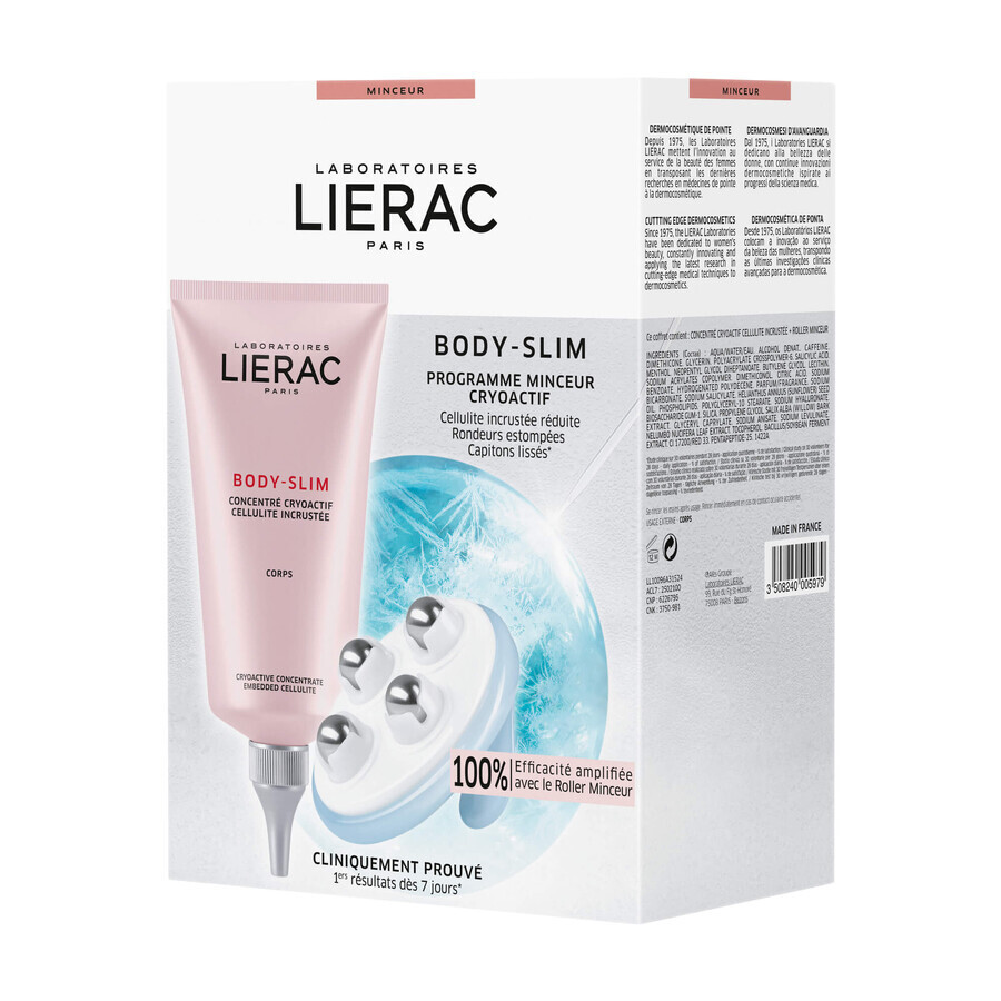 Programul Lierac Body-Slim, concentrat crioactiv 150 ml + aparat de masaj