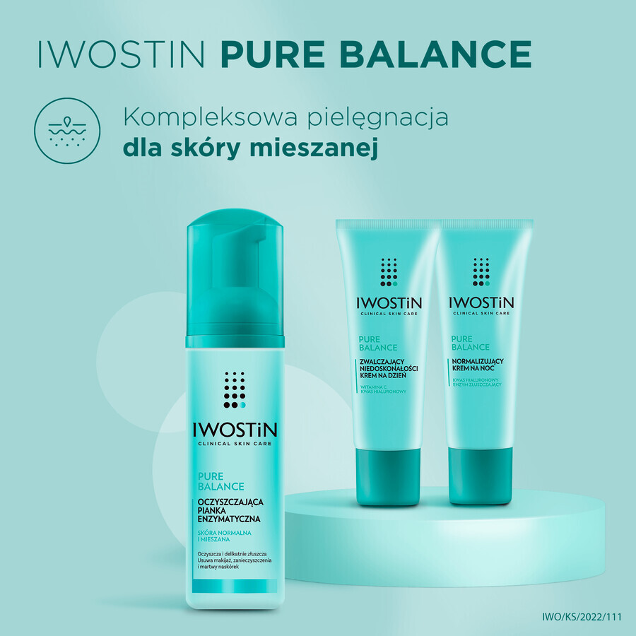 Iwostin Pure Balance, schiuma enzimatica purificante, 150 ml