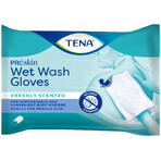 Tena ProSkin Wet Wash Handschoenen, bevochtigd maandverband, 8 stuks