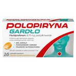 Polopyrin Throat 8,75 mg, aromă de portocale, 16 pastile