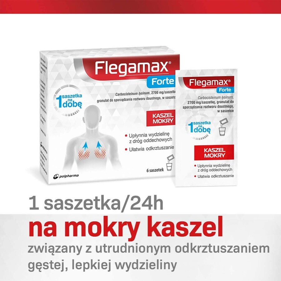 Flegamax Forte 2,7 g, 6 sobres