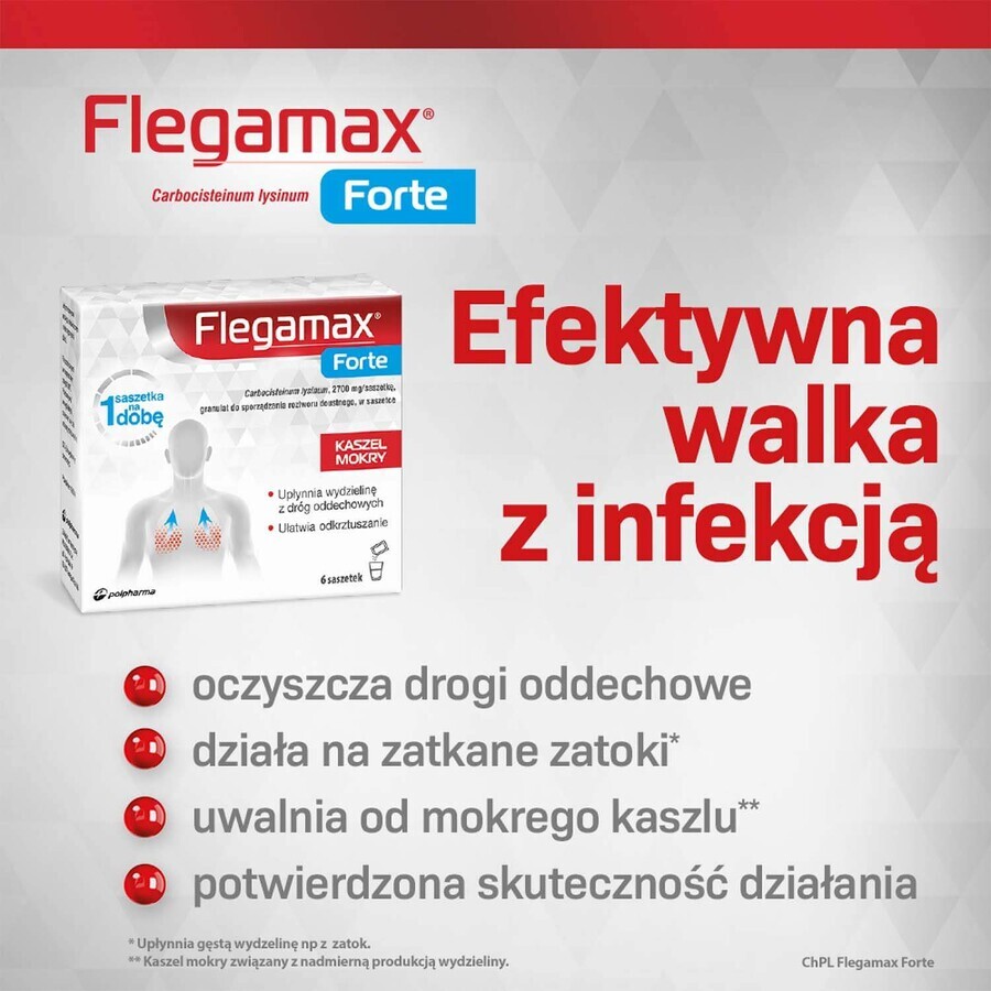 Flegamax Forte 2,7 g, 6 sobres