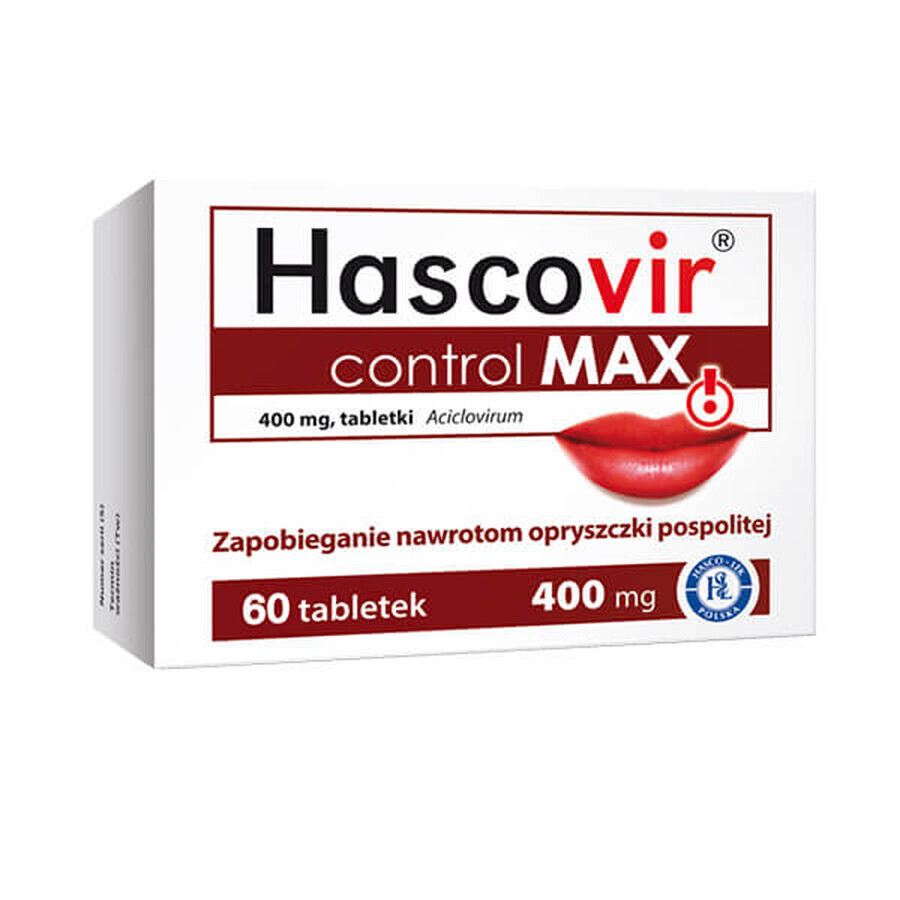 Hascovir control MAX 400 mg, 60 tabletten