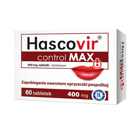 Hascovir control MAX 400 mg, 60 tabletten