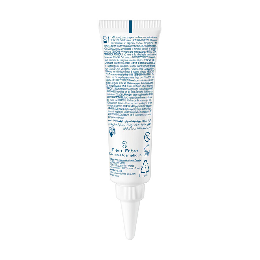 Ducray Keracnyl PP+, crema anti-imperfecciones, 30 ml