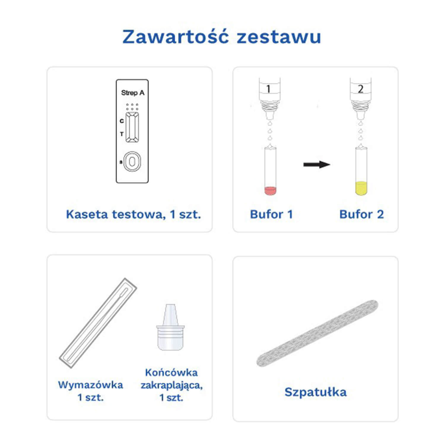 Diather Test Angina Strep A, test la domiciliu pentru detectarea antigenelor Streptococului de grup A din tampoane de gât, 1 buc