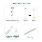 Diather Test Angina Strep A, test domiciliare per la rilevazione degli antigeni dello Streptococco di gruppo A da tamponi di gola, 1 pezzo