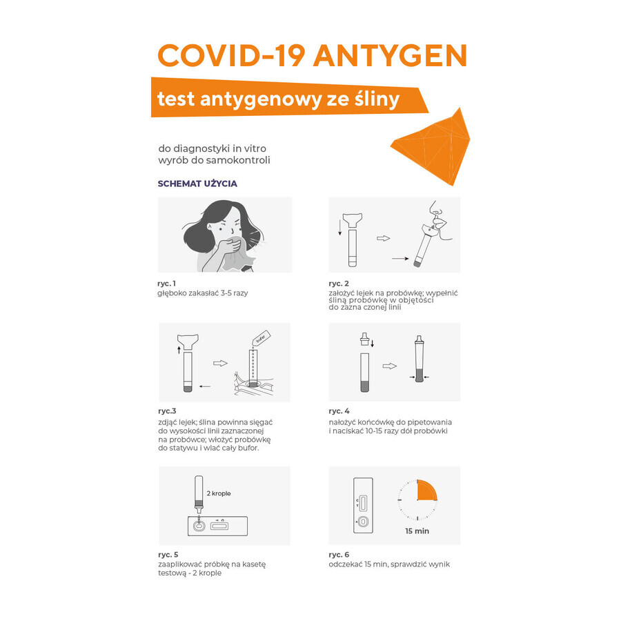 Diather Covid-19 Antigen, test antigen salivar pentru virusul SARS-CoV-2, 1 buc