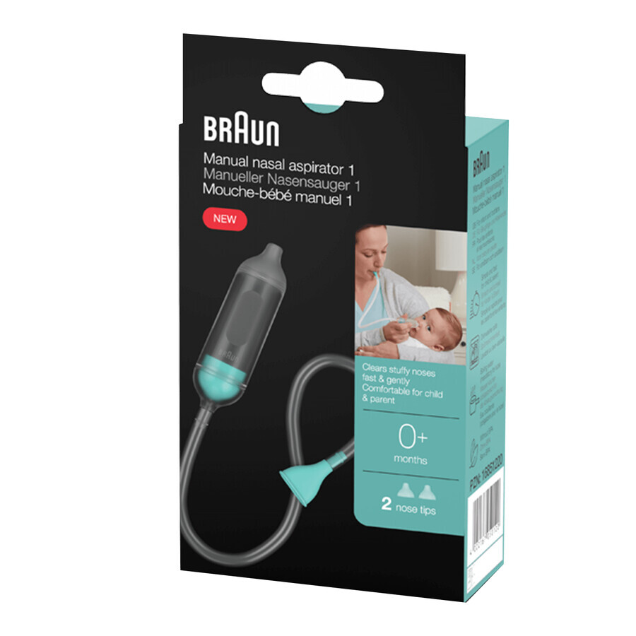 Braun BNA050EU, aspirador nasal, manual, desde el nacimiento