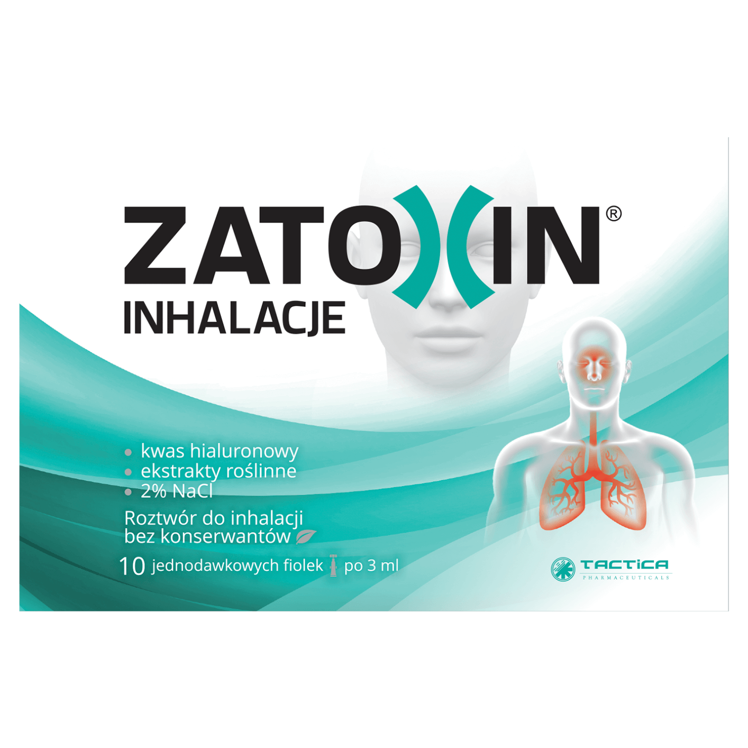 Zatoxin Inhalare, soluție pentru inhalare, 3 ml x 10 fiole