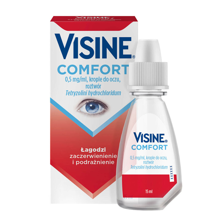 Visine Comfort 0,5 mg/ml, collyre, solution, 15 ml