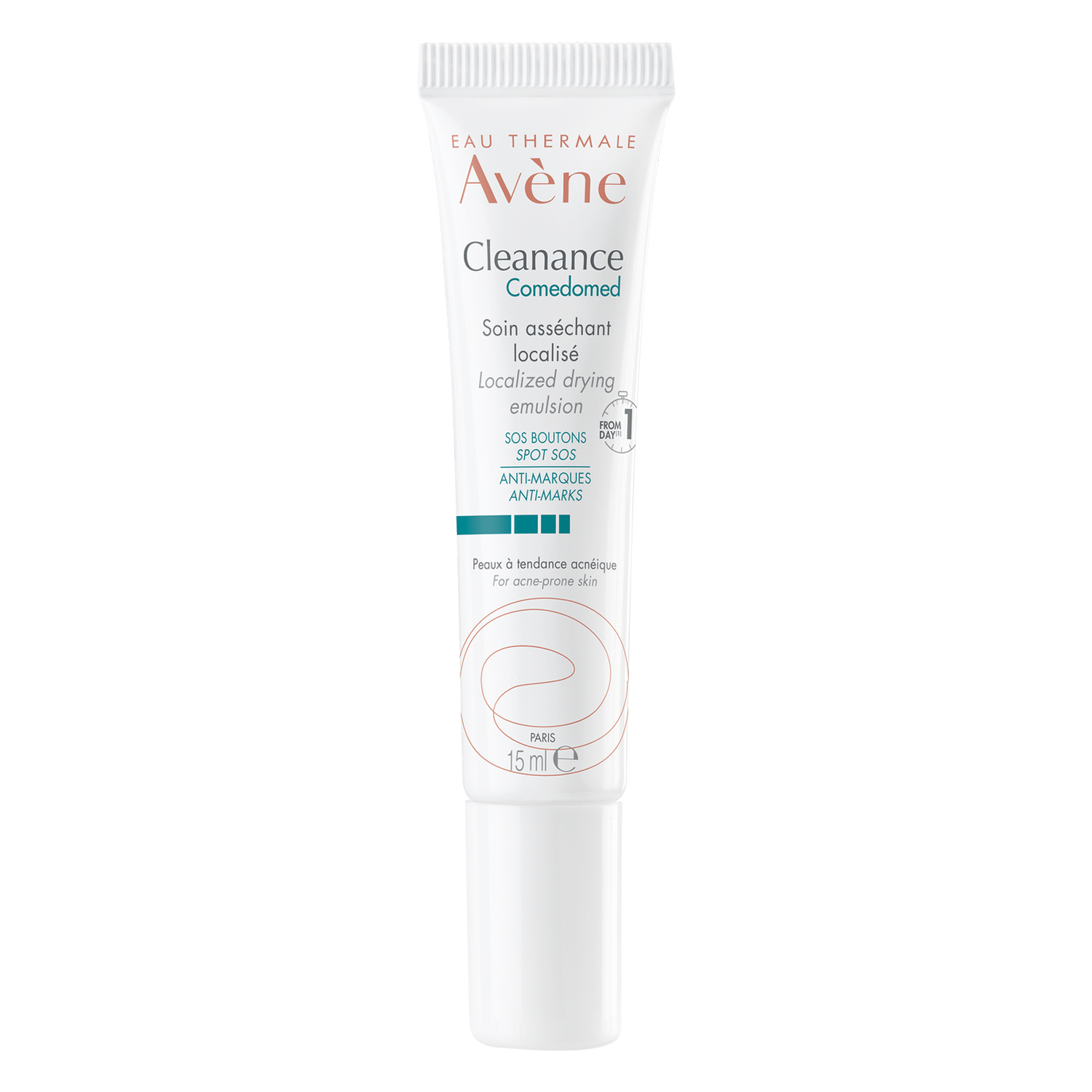 Avene Cleanance Comedomed, emulsie de uscare a petelor, piele cu tendință acneică, 15 ml