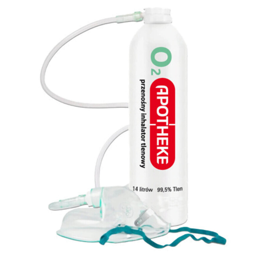 Apotheke O2, inhalator de oxigen portabil, 14 l