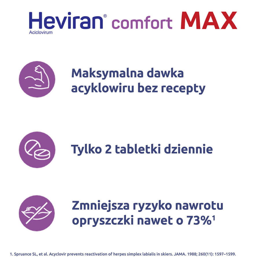 Heviran Comfort Max 400 mg, 60 Tabletten