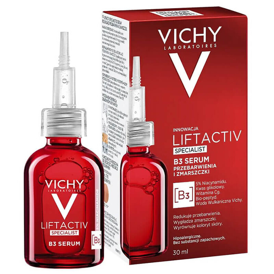 Vichy Liftactiv Specialist B3, ser pentru reducerea decolorării și a ridurilor, 30 ml