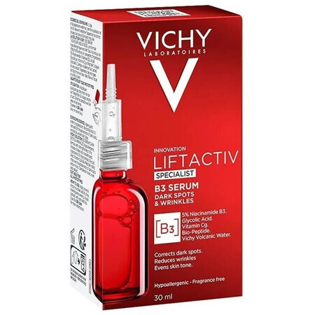 Vichy Liftactiv Specialist B3, ser pentru reducerea decolorării și a ridurilor, 30 ml