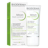 Bioderma Sebium Mat Control, cremă hidratantă matifiantă pentru ten gras și mixt, 30 ml