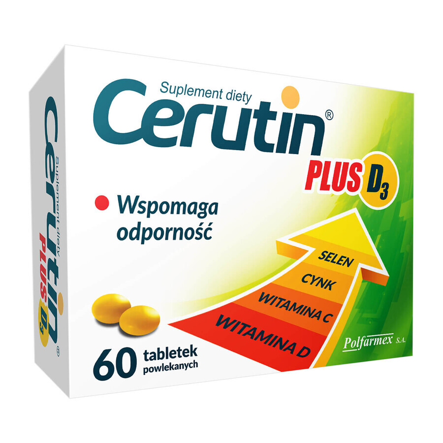 Cerutin Plus D3, 60 comprimate filmate