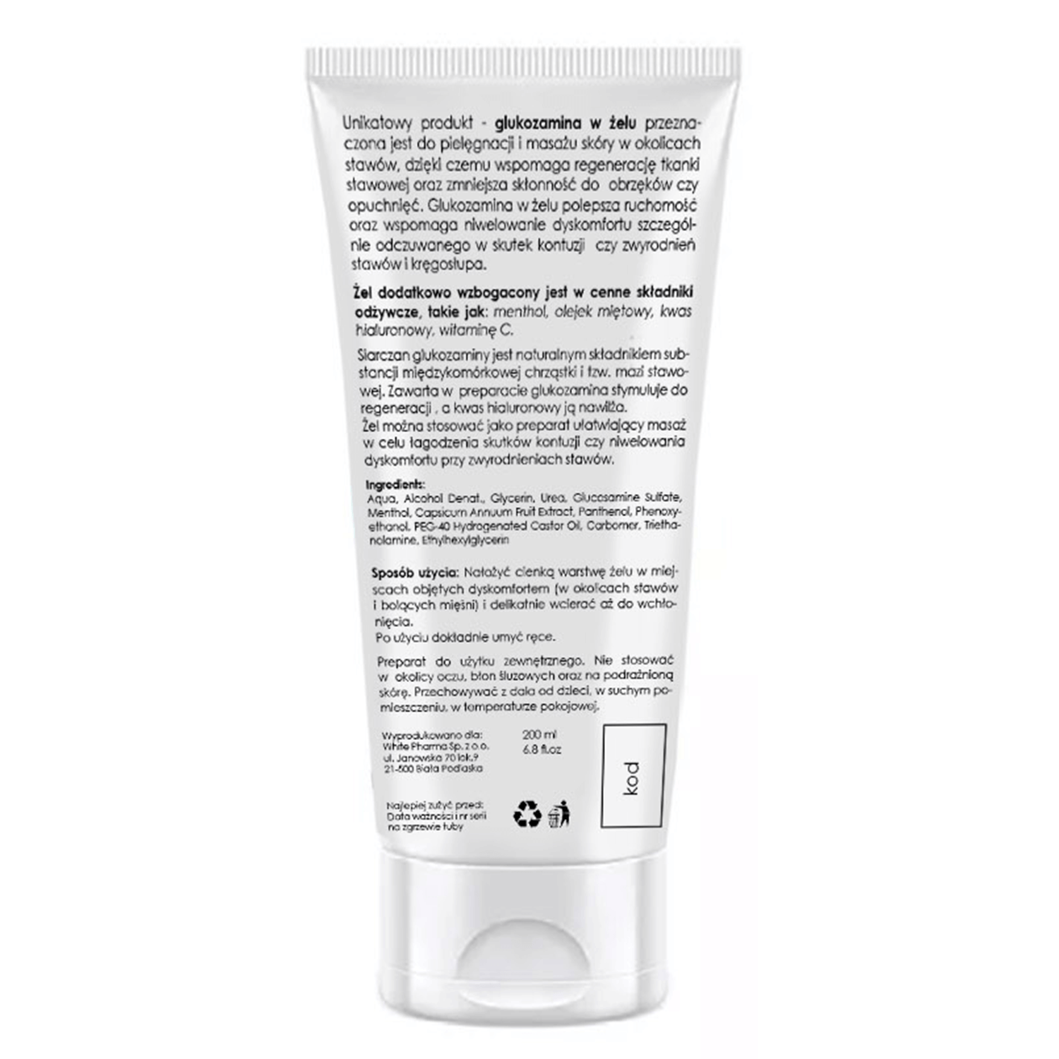 Flower of Life, gel de glucozamină, 200 ml