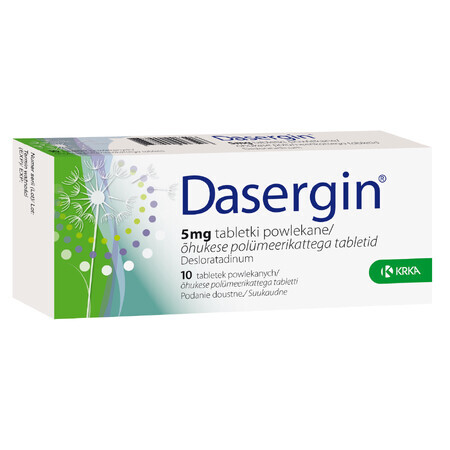 Dasergin 5 mg, 10 comprimate filmate